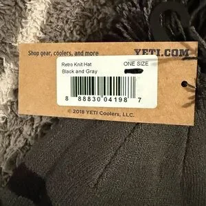 NWT WOMENS YETI Retro Knit Hat
Black and Gray YETI Retro Knit Hat - GREY / BLACK | Birstall main image 4